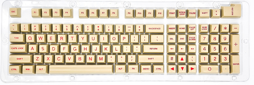 104Pcs Sand Camel Tan Full Size Key PBT Double Shot Keycaps Mechanical Keyboard - Picture 3 of 4