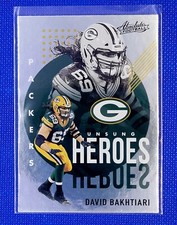 David Bakhtiari 2021 Panini Absolute Unsung Heroes #UH1 Packers