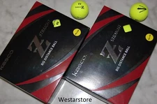 KASCO Z STRAIGHT Target Line  2 DOZEN Yellow  Golf Balls  FREE 2 Dozen TEES