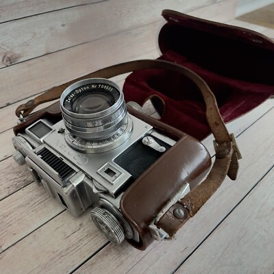 【良品】Contax IIa Zeiss-Opton Sonnar 50mm Zeiss Ikon Contax Zeiss-Opton Nr 708689 Sonnar 1:2 50mm Camera W