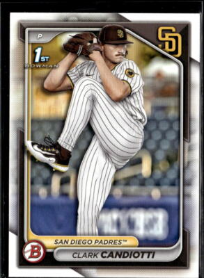 2024 Bowman Draft Paper Clark Candiotti San Diego Padres #BD-151 5 Card Lot