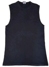 Vintage 90s Speedo tank top XL black waffle