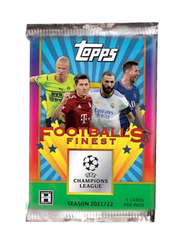 (1) Pack 2021/22 TOPPS UEFA CHAMPIONS LEAGUE FINEST FLASHBACKS SOCCER PACK