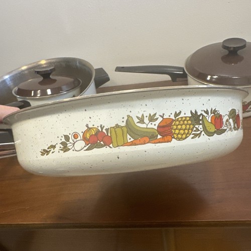 WEST BEND VINTAGE "FRISCH WIE EIN GARTEN" EMAILLE WARE 6 Teile toller Vintage Fund! - Bild 11 von 18