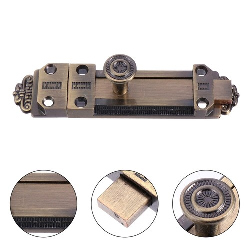 Door Locks Hasp Clasp Antique Copper Pin Slide Bolt Latches Security