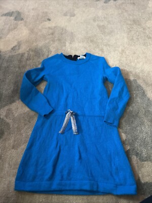 Crewcuts GIRLS Dress 5   Blue Sweater Dress Long Sleeve J.Crew
