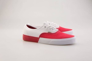 vans white red