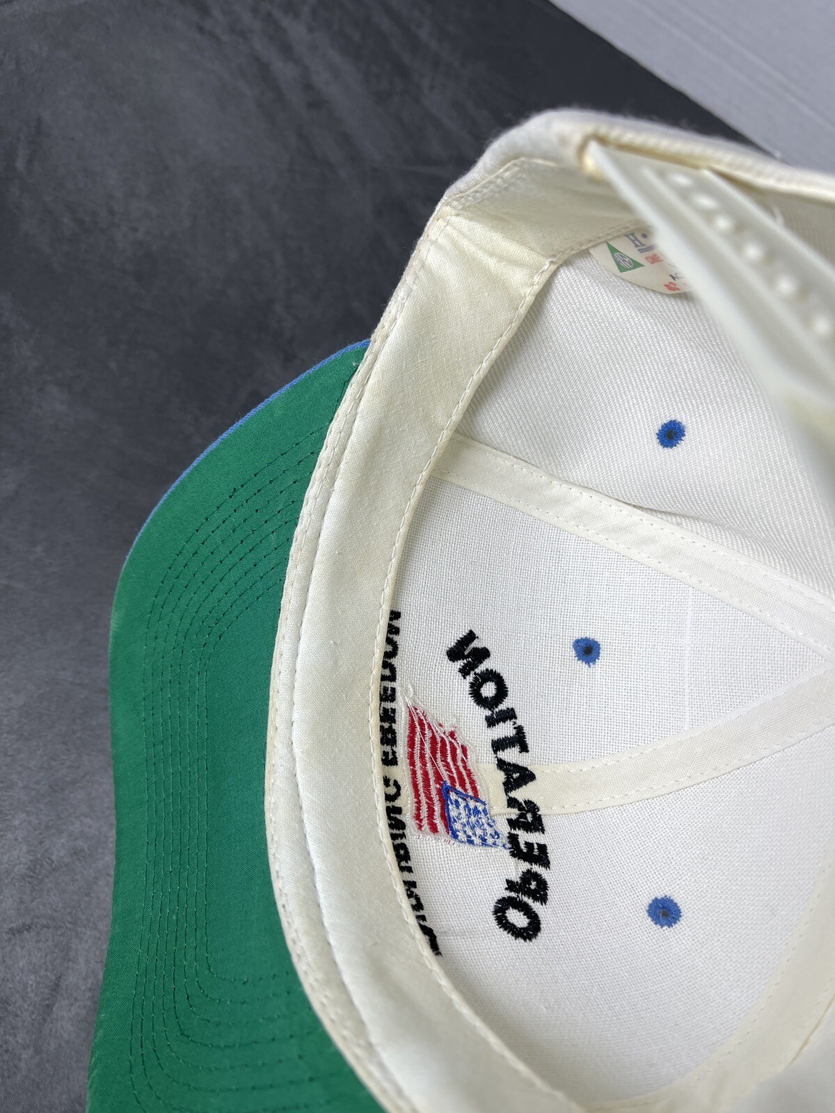 Blue White Cleaned Operation Enduring Freedom Hat… - image 13