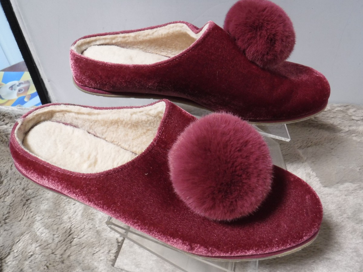 BEARPAW Women's Tango Burgundy Size 10 Women's Slippers Women's