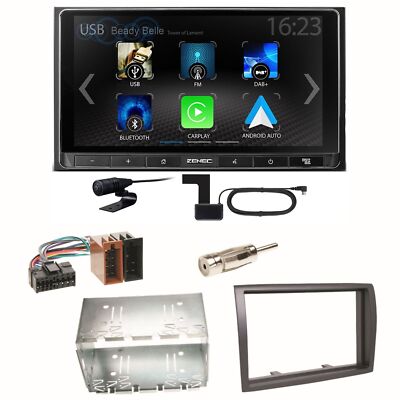 ZENEC Z-N538 Android Auto CarPlay DAB+ Einbauset für Fiat Ducato Boxer Jumper
