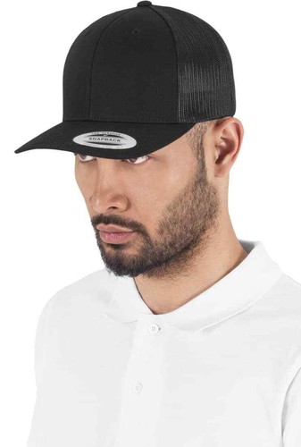 Original FlexFit Retro Trucker Cap Cap 6 panneaux Snapback différentes couleurs - Photo 3/18