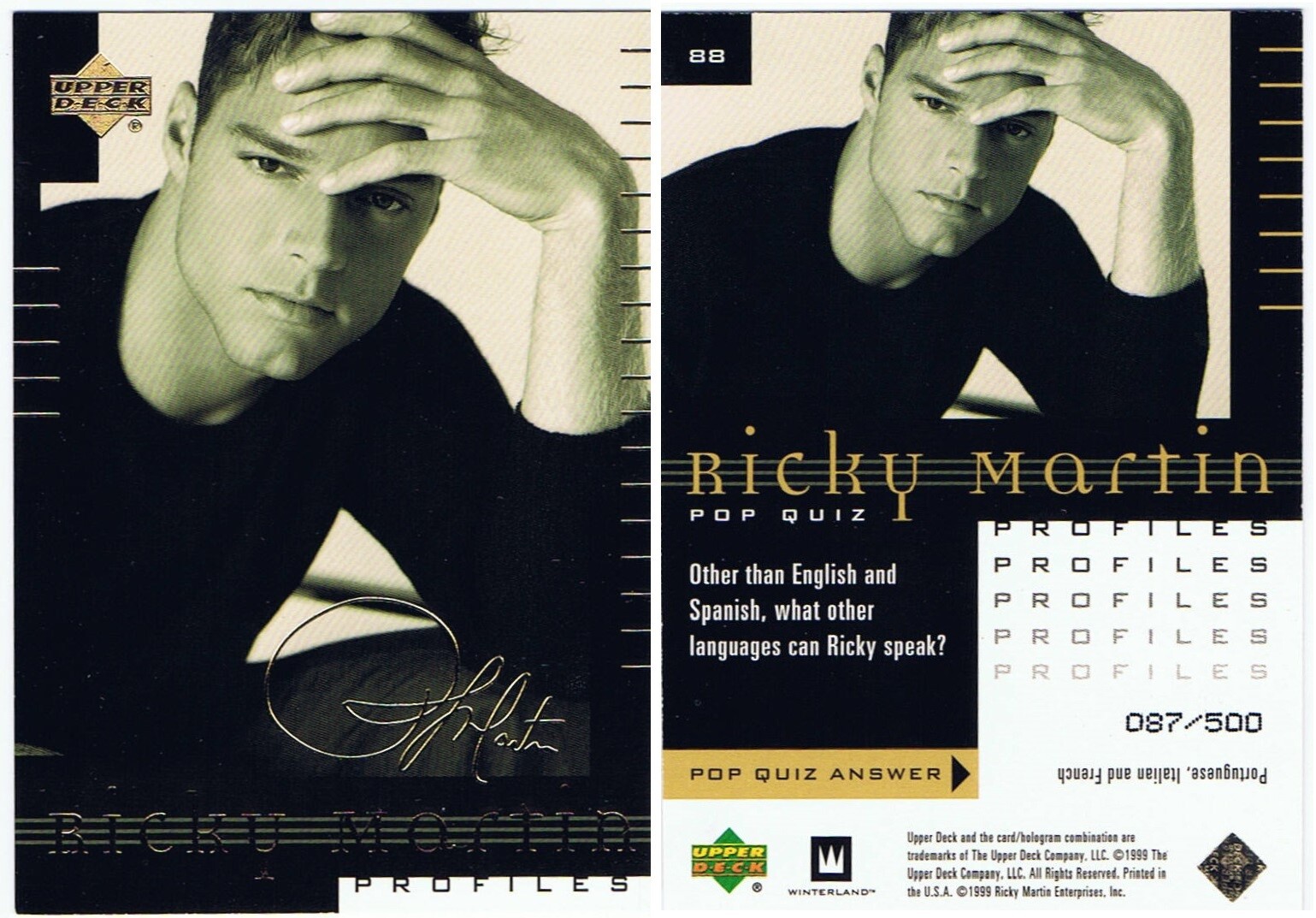 Ricky Martin La Vida Loca by Upper Deck/Winterland in 1999. Inserts + Discounts. - Picture 13 of 24