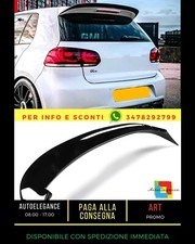 🤍Spoiler posteriore Lucido Nero adatto per VW Golf MK6 GTD GTI R20 R 08-13🤍