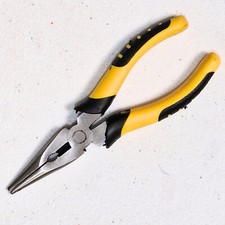 1x long Nose Plier Heavy Duty Pliers Soft Grip Snips Tools Plier Steel Soft Grip