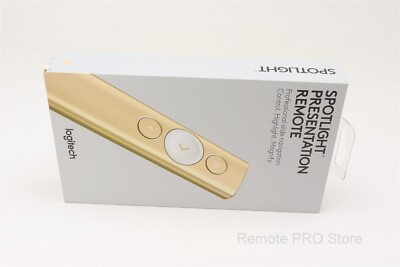 NEW Logitech - Spotlight Presentation Remote - Gold