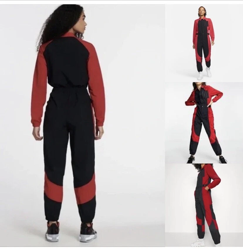 Red nike jumpsuit best sale womens