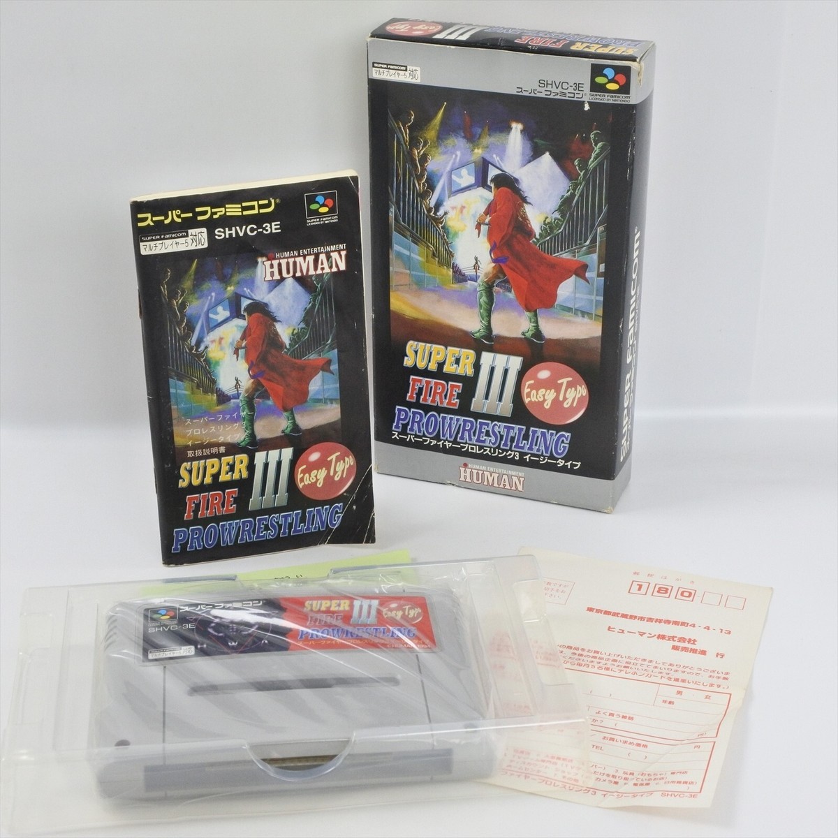 SUPER FIRE PROWRESTLING III 3 Easy Type Super Famicom Nintendo