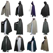 Moroccan Djellaba Cloak Cape Black Cashmere Wool Blend Silham Burnous Many co...