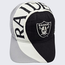 Los Angeles Raiders Vintage 90s Vortex Swirl Highway Snapback Hat - NFL Football