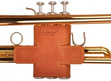 Trumpet Valve Guard Genuine Leather of protection and comfort Guard, Light b...