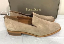 New Franco Sarto Women's Suede Slip-On Loafer Shoes - SIZE 6, 10 - COCCO