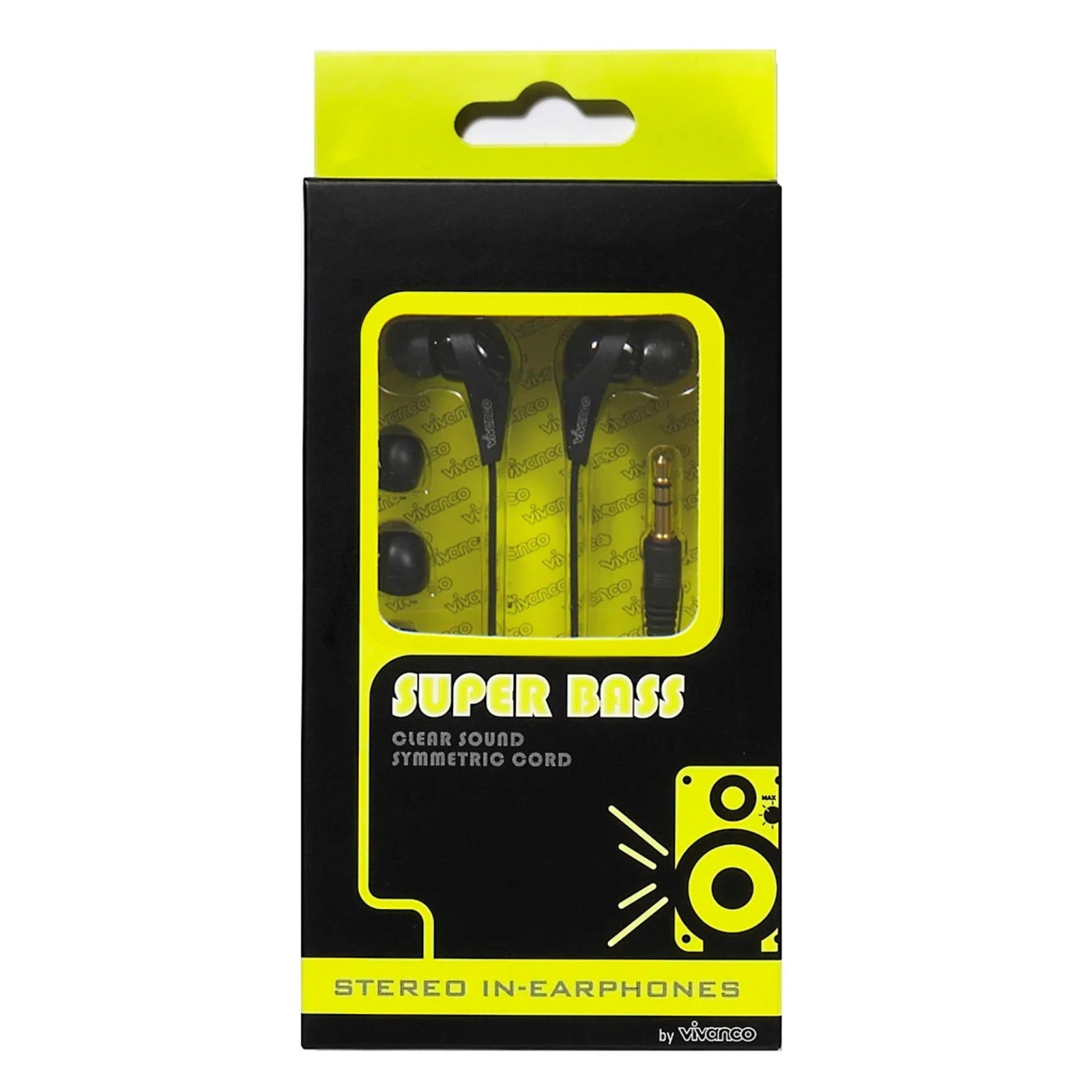 Thumbnail - Vivanco Kopfhörer Schwarz, In-ear-kopfhörer Super Bass