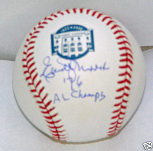 ELLIOTT MADDOX AUTOGRAPH BASEBALL NEW YORK YANKEES 76 AL Champs | eBay