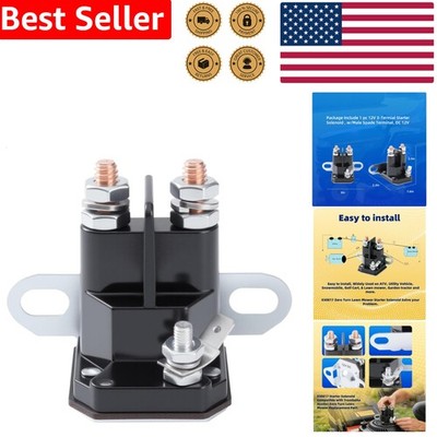 Zero Turn Lawn Mower Solenoid 030817 12V Starter Relay for Trombetta Hustler