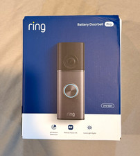 Ring Battery Doorbell Pro 2nd Gen Deep Silver Wi-Fi Motion 150 Video