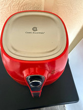 Cook's Essentials Red Air Fryer 1400W Timer 3-4L Basket 240V 200°C