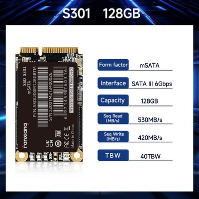 Fanxiang 128GB mSATA SSD Internal Solid State Drive 6Gb/s For PC/ Laptop 500MB/S