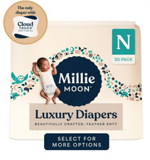 Millie Moon Luxury Diapers, Size Newborn, 30 Count Select for More Options 