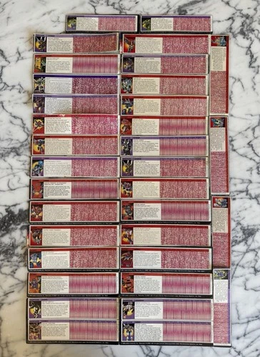 Vintage Lot 34 1980s Hasbro G1 Transformers File Cards