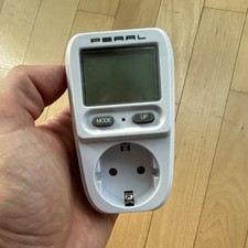 PEARL Energiekostenmessgerät SD-2209-67S Steckdosen-Zwischenstecker LCD …