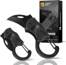 Small Pocket Knife Gift for Men, Keychain Box Cutter with 1.34Inch Blade, Mini F