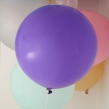 2 MATTE PURPLE 32" Round Large Latex Balloons Party Wedding Decorations Supplies