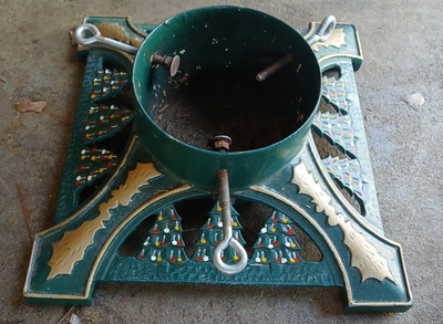 Vintage Cast Iron Tree Stand Christimas Trees Decorative 16 x 16
