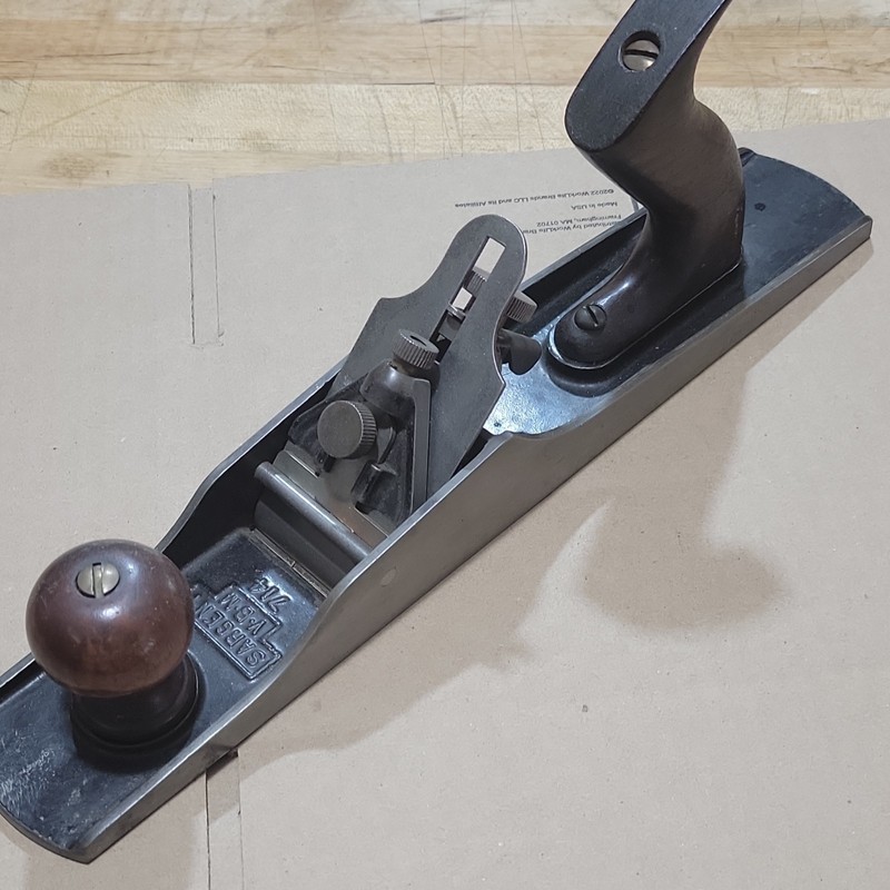 Sargent V.B.M. 714 Bench Plane, 2in Steel Blade, Wood Handles, 14in