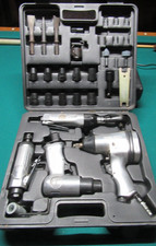 Devilbiss Pneumatic Impact Tool Set Dapc Air Wrench Chisel Grinder Sockets Case
