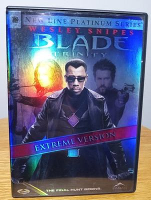 Blade Trinity DVD 2004 Extreme Version Wesley Snipes Action - Excellent W/ Comic