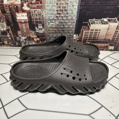 Crocs Echo Slide Espresso Brown men size 11