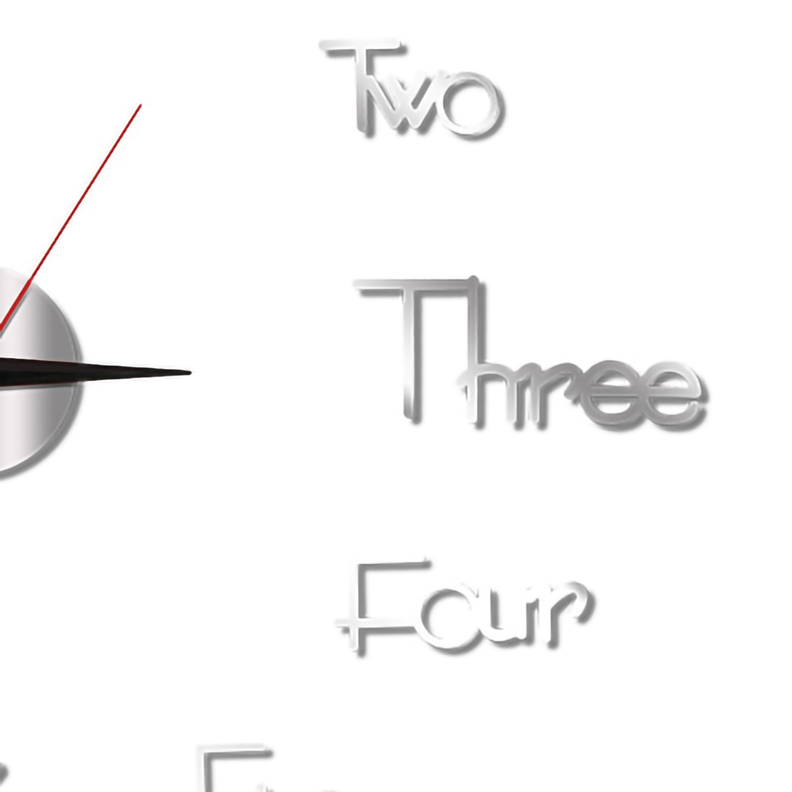 Wall Clock Frameless Decorative Silent Wall Art Clock For Living Room Bedroom