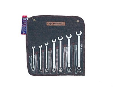 Wright Tool 907 Full Polish 12 Point Combination Wrench Set 3/8'' - 3/4'' (7-Piece