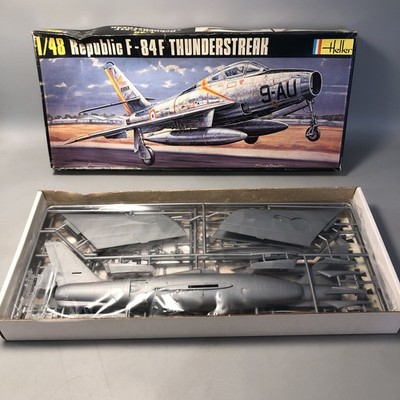 Heller Republic F-84F Thunderstreak 1:48 Modellbausatz Flugzeugmodell OVP #10