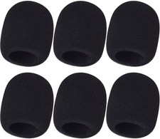 6 Pack Foam Microphone Windscreen Covers for Handheld Mics Noise Reduction
