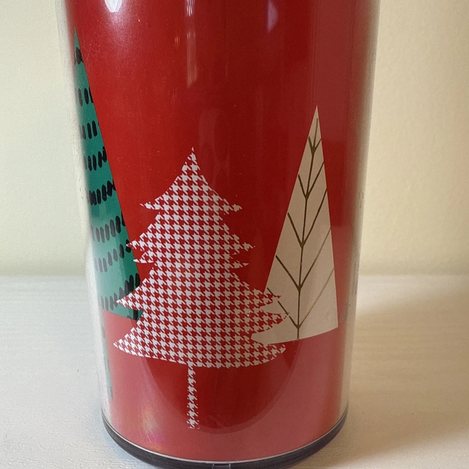 Taza de té vaso de café Starbucks árbol de Navidad aislado 16 oz regalo 2017 Foto 3 de 4