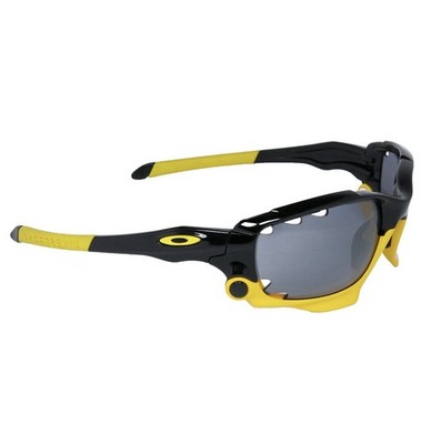 Oakley Livestrong JAWBONE 04-211 Glossy Black Yellow Sport Wrap Sunglasses *New*