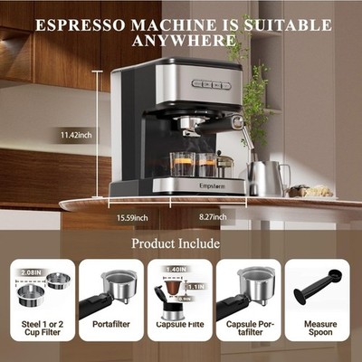 Empstorm 20-Bar Espresso Machine Expresso Coffee Maker