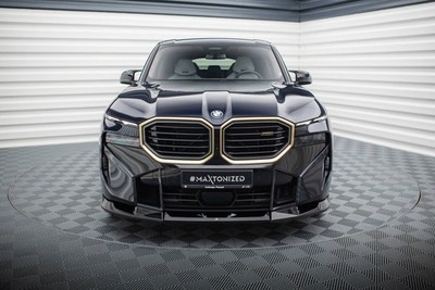 Maxton Design Frontlippe V.2 passend für BMW XM G09 schwarz Hochglanz