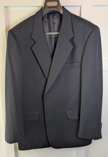 Jones New York Navy Blue Sports Jacket Blazer SZ 42R 100 Wool Gold Buttons